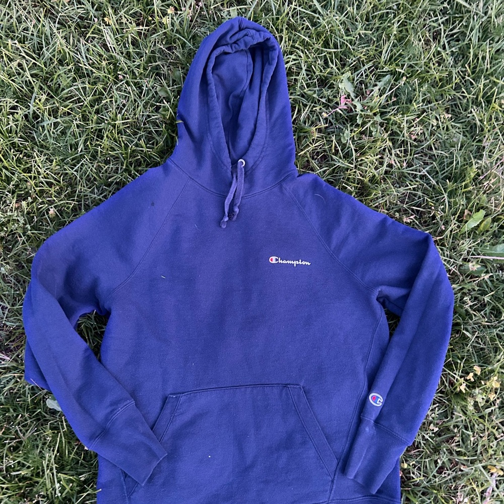 vintage champion hoodie size large